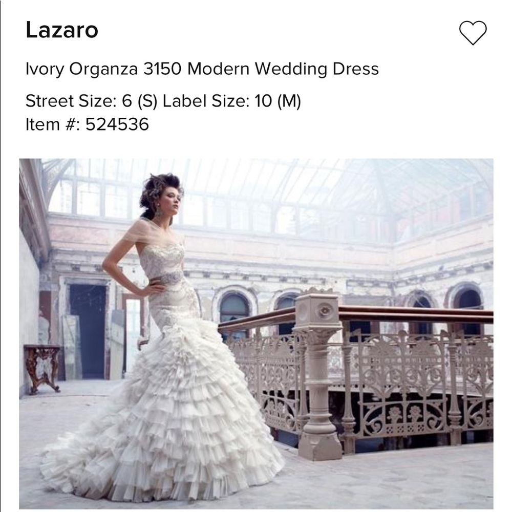 100% authentic Lazaro Wedding Dress *~GREAT DEAL~*